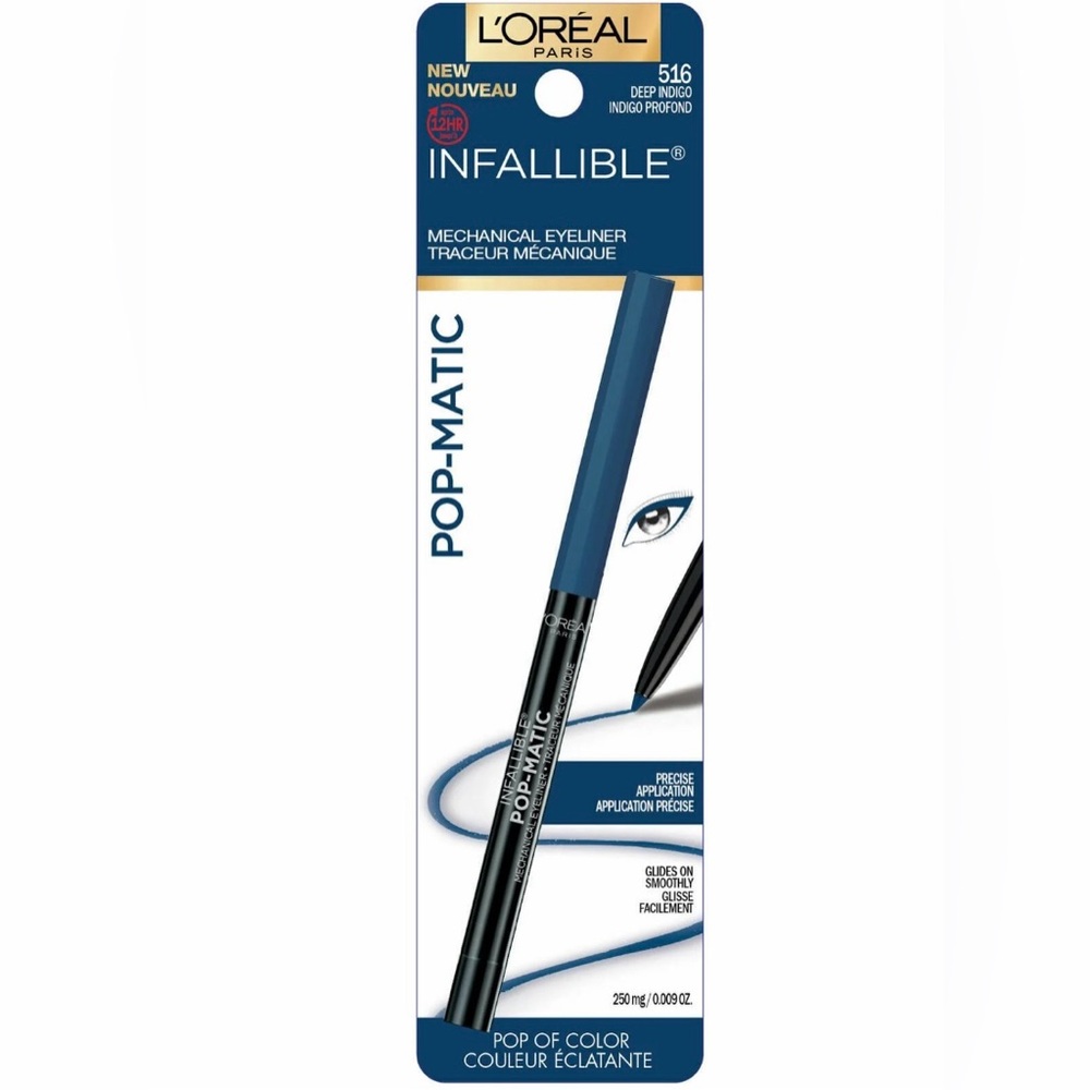 L'Oreal Paris Mechanical Eyeliner Infallible Pop-Matic 516 Deep Indigo